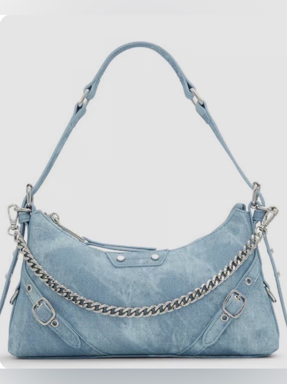 ALDO Faralaelia Shoulder Bag with crossbody strap NWT chambray Blue